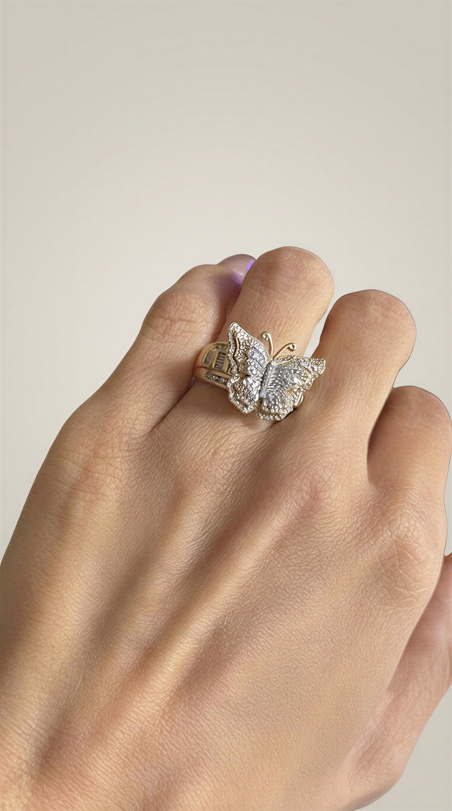 Diamond Butterfly Fancy Ring