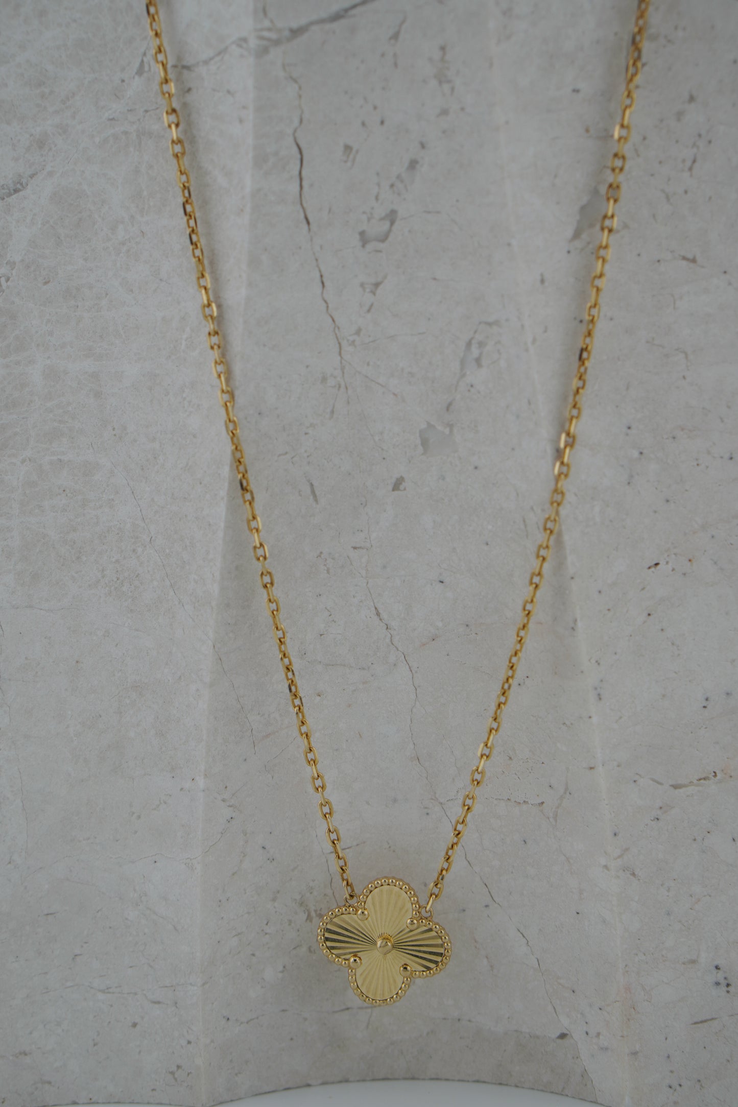 14K Clover Pendant Necklace