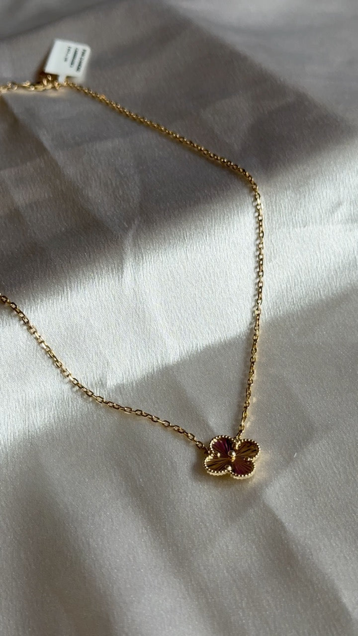 14K Clover Pendant Necklace