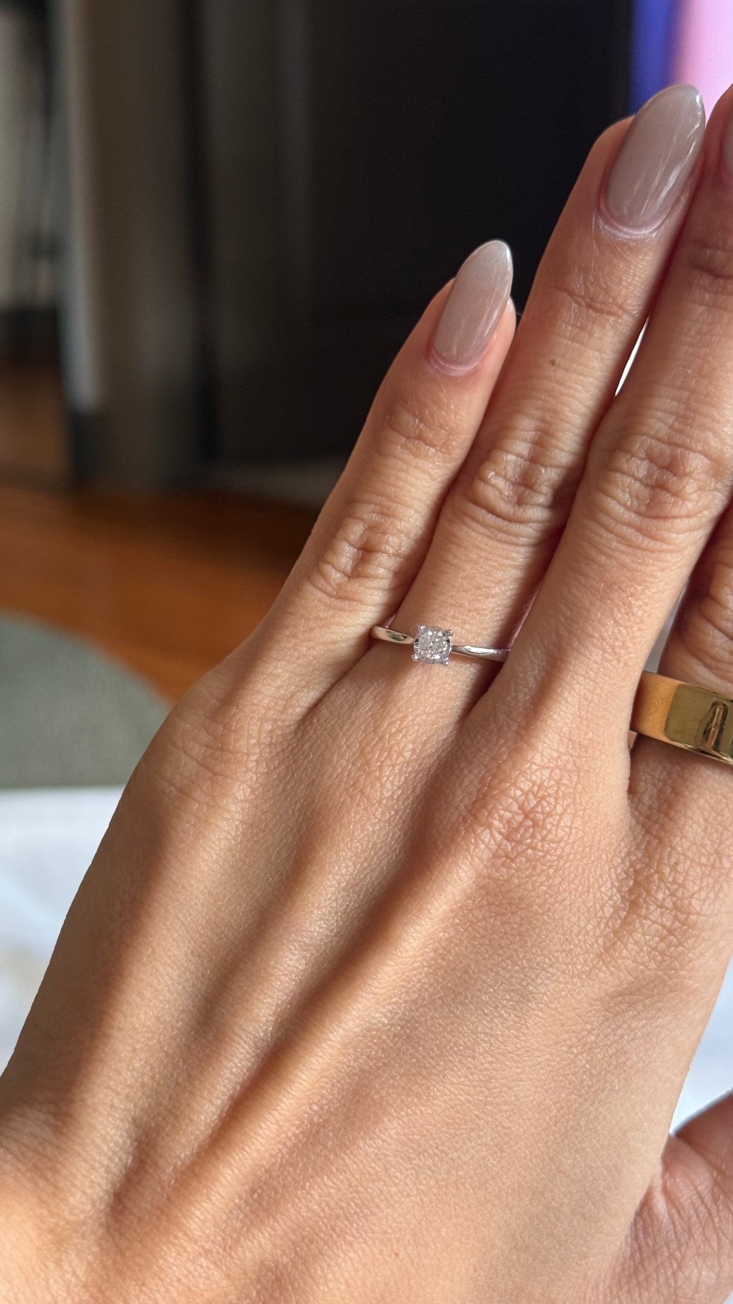 Diamond Round Brilliant Solitaire Ring