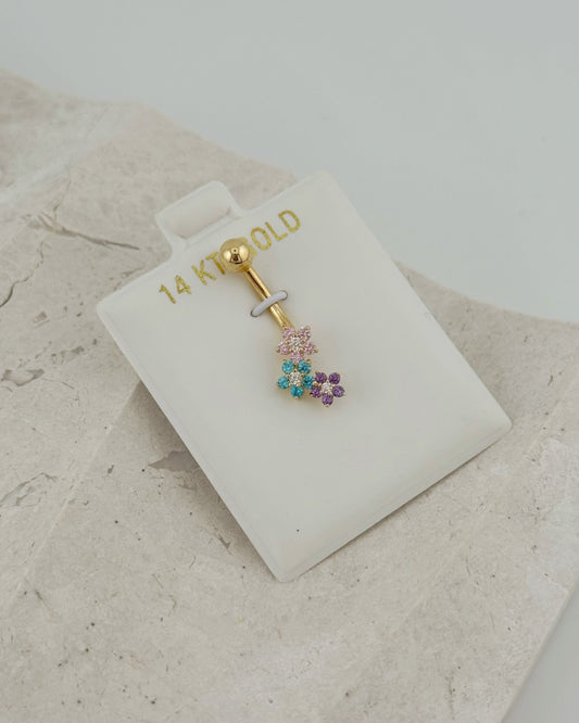 14K Gold Belly Button Ring