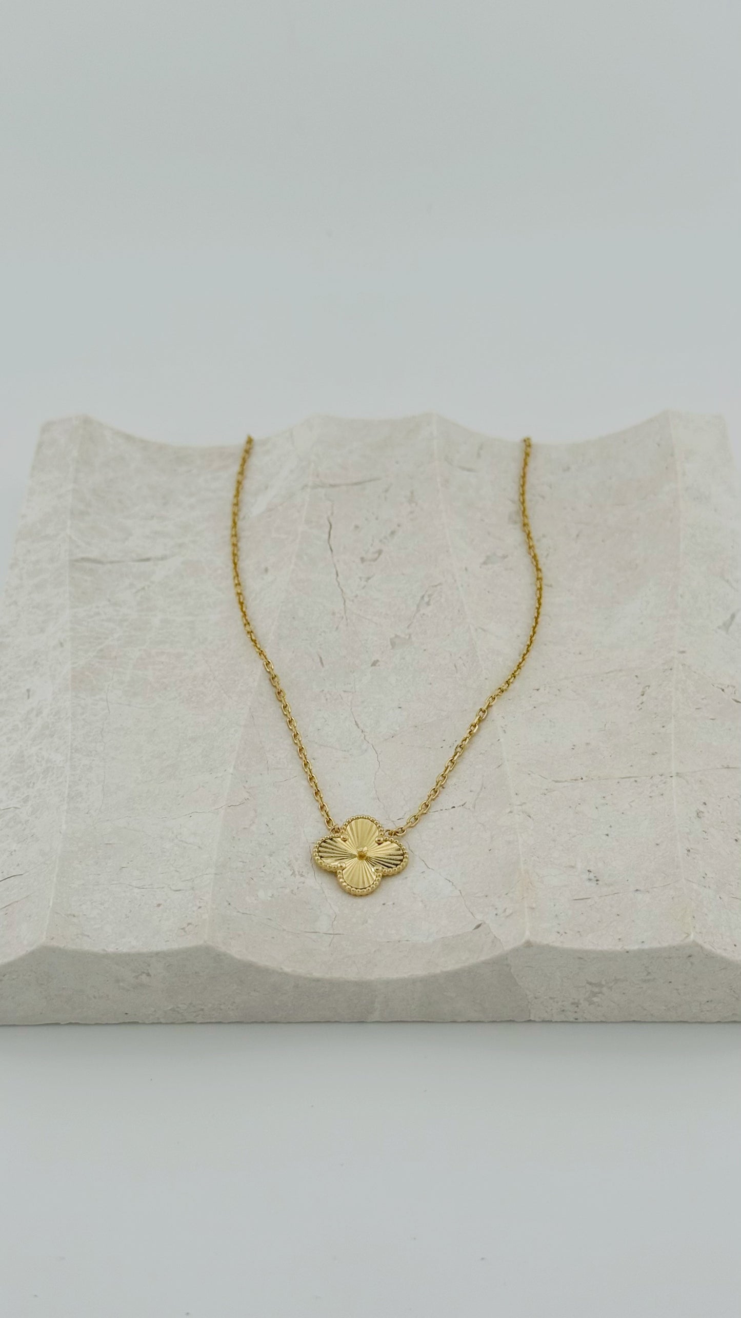 14K Clover Pendant Necklace